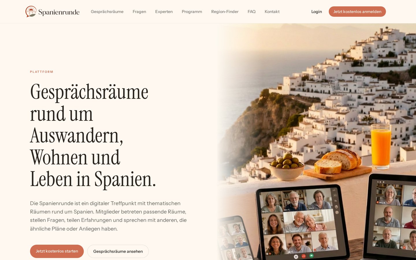 Startseite von spanienrunde.de — Gesprächsräume rund um Spanien
